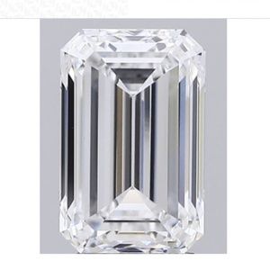 3.97 CT Emerald Cut Loose Lab Diamond E VVS2